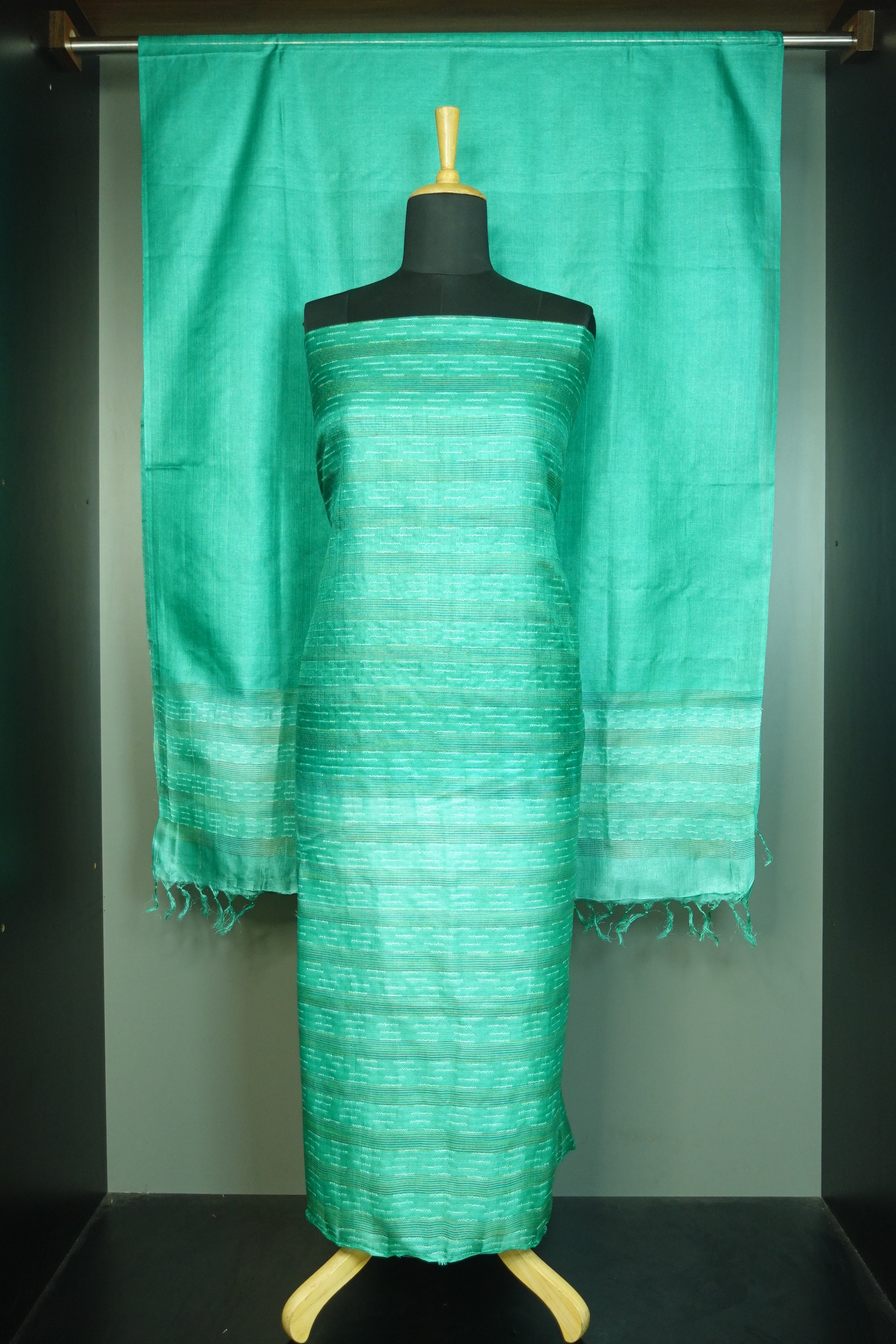 Kesia Weaved Tussar Salwar Set | SKH149