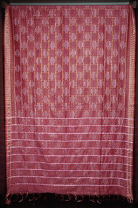 Power loom Woven Bagalpuri Linen Finish Sarees  | Ready-to-wear | MRD265