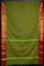 Kanchi Cotton Sarees With Traditional Border Designs | VR222