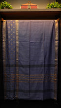 Bhagalpuri linen finish sarees with zari weave patterns | MRD241