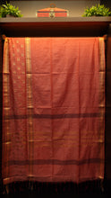 Bhagalpuri linen finish sarees with zari weave patterns | MRD241