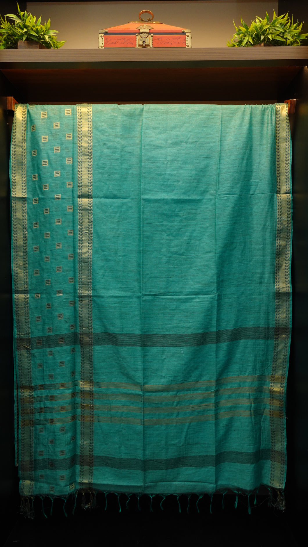 Bhagalpuri linen finish sarees with zari weave patterns | MRD241