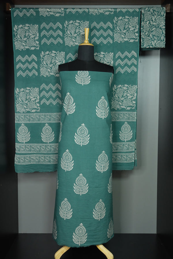 Block Printed Soft Cotton Salwar Set | VFC261