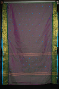 Kanchi Cotton Sarees With Temple Borders | VR214