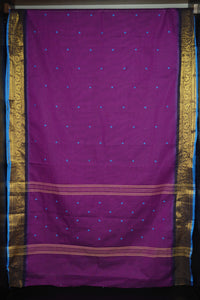 Kanchi Cotton Sarees With Temple Borders | VR214