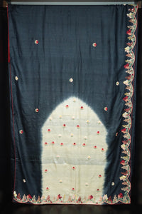 Desi Tussar Embroidered Sarees  | ARS129