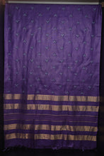 Floral Embroidered Noil Tussar Sarees  | MNH158