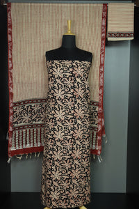 Bagru Printed Bhagalpuri Linen Salwar Sets | AF166