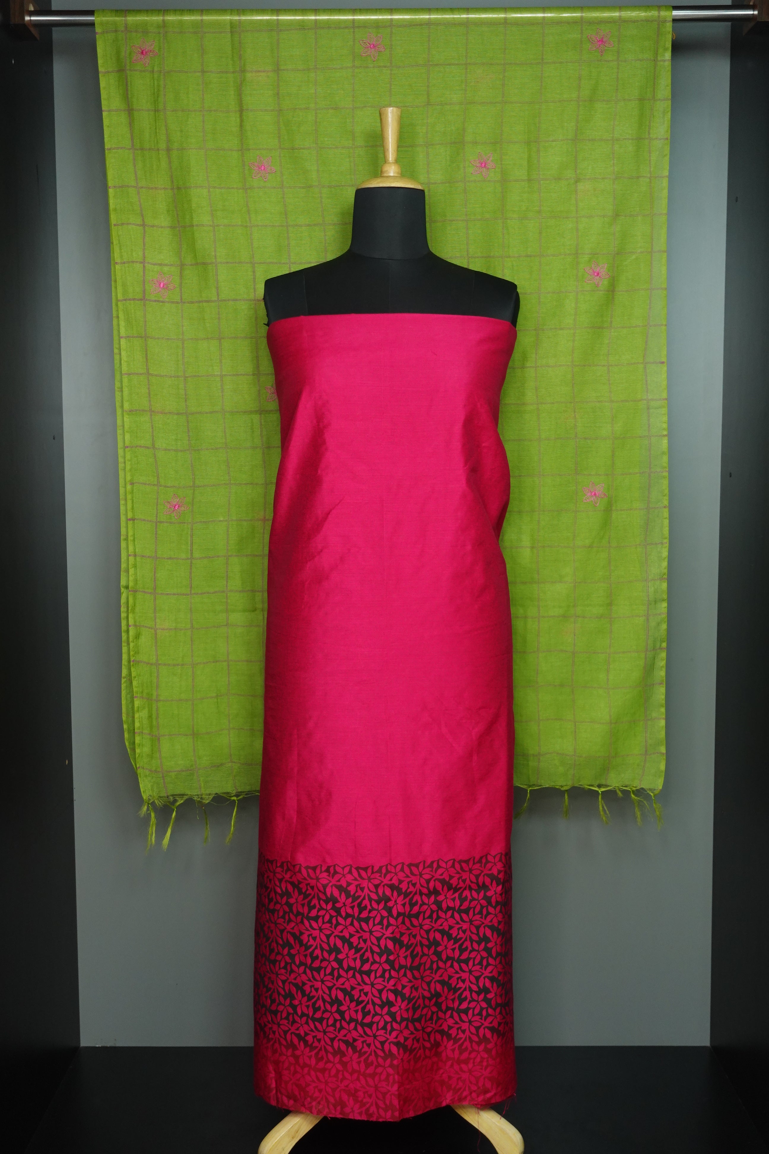Chanderi Top and  Supernet Kota Dupatta | SS893