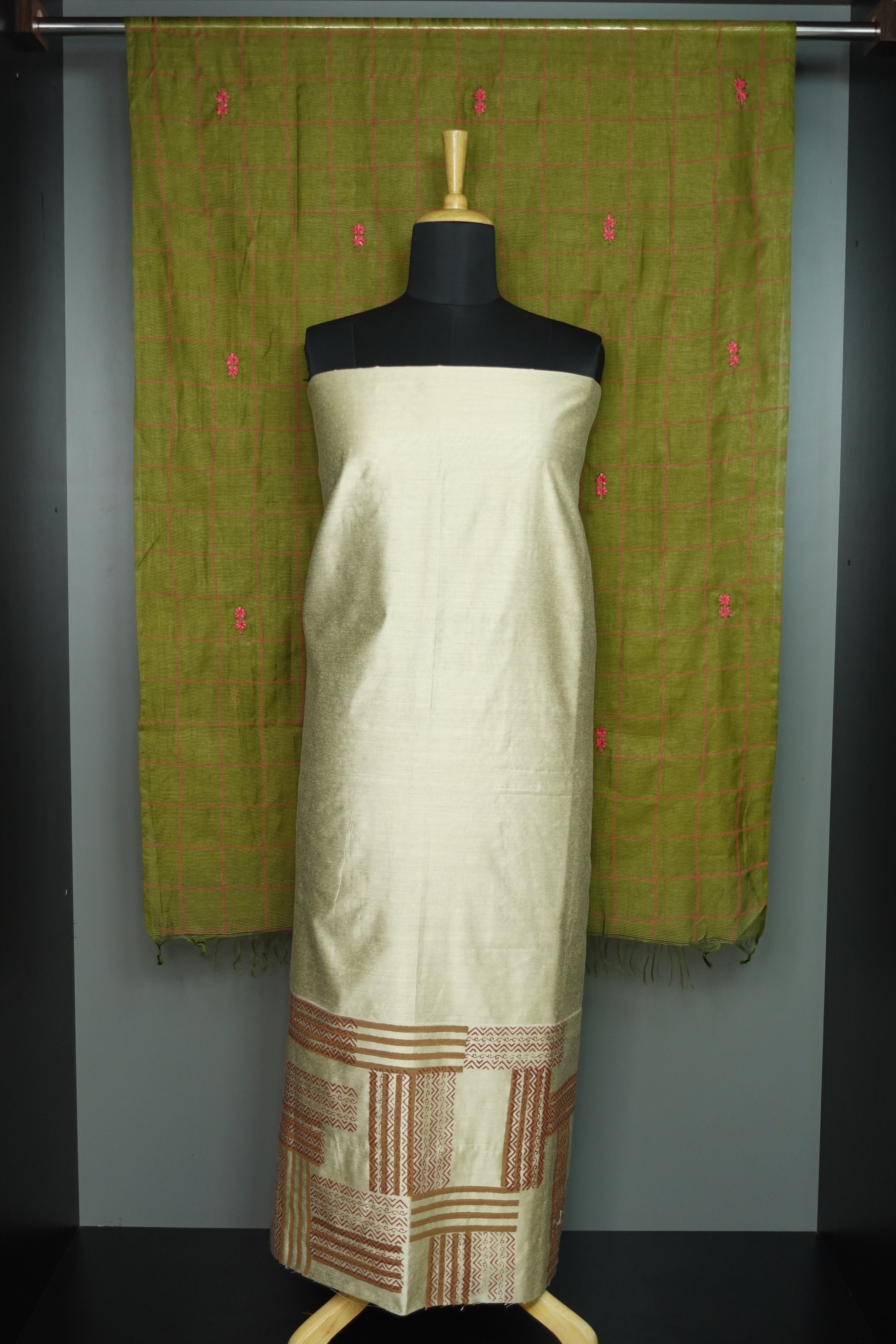 Chanderi Top and  Supernet Kota Dupatta | SS893