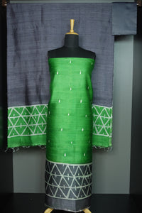 Raw Silk Salwar Sets With Discharge Print Designs | GC130