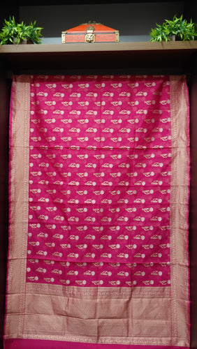 Banarasi Weaved Border Pattern Chanderi Finish Saree | JCL588
