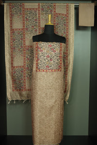 Digital printed party-wear semi silk salwar sets | SW1081