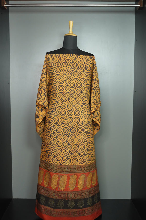 Block Printed Cotton Kaftan | STITCHED | MC519