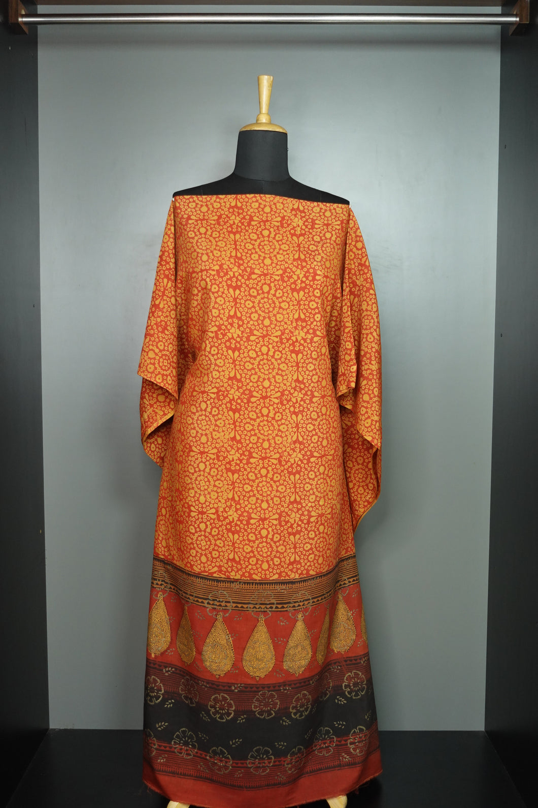 Cotton Kaftan With Traditional Handblock Prints | STITCHED | MC520