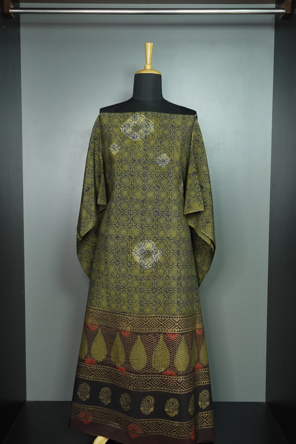 Bagru Printed Cotton Kaftan | STITCHED | MC531