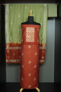 Contrast Color Batik Print Salwar Sets | HY194