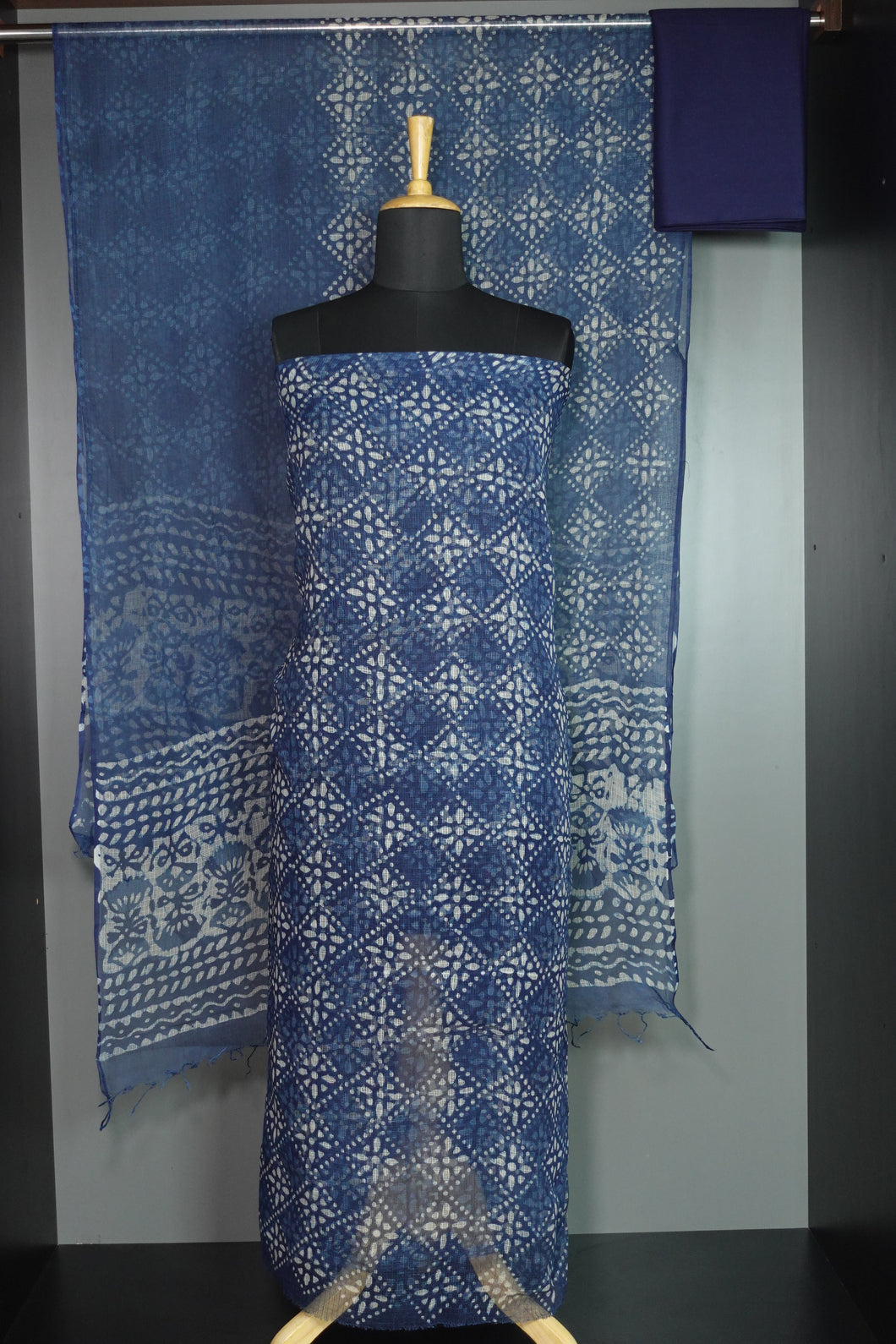 Batik Printed Kota Fabric Salwar Set | AF210
