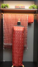 Silver Zari Buta Weaving Pattern Linen Salwar Set | JCL593