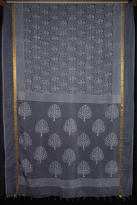 Hand Block Printed Assamese silk Sarees | VFC264