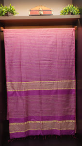 Staple Cotton Saree with Weave Pattern | MDS205