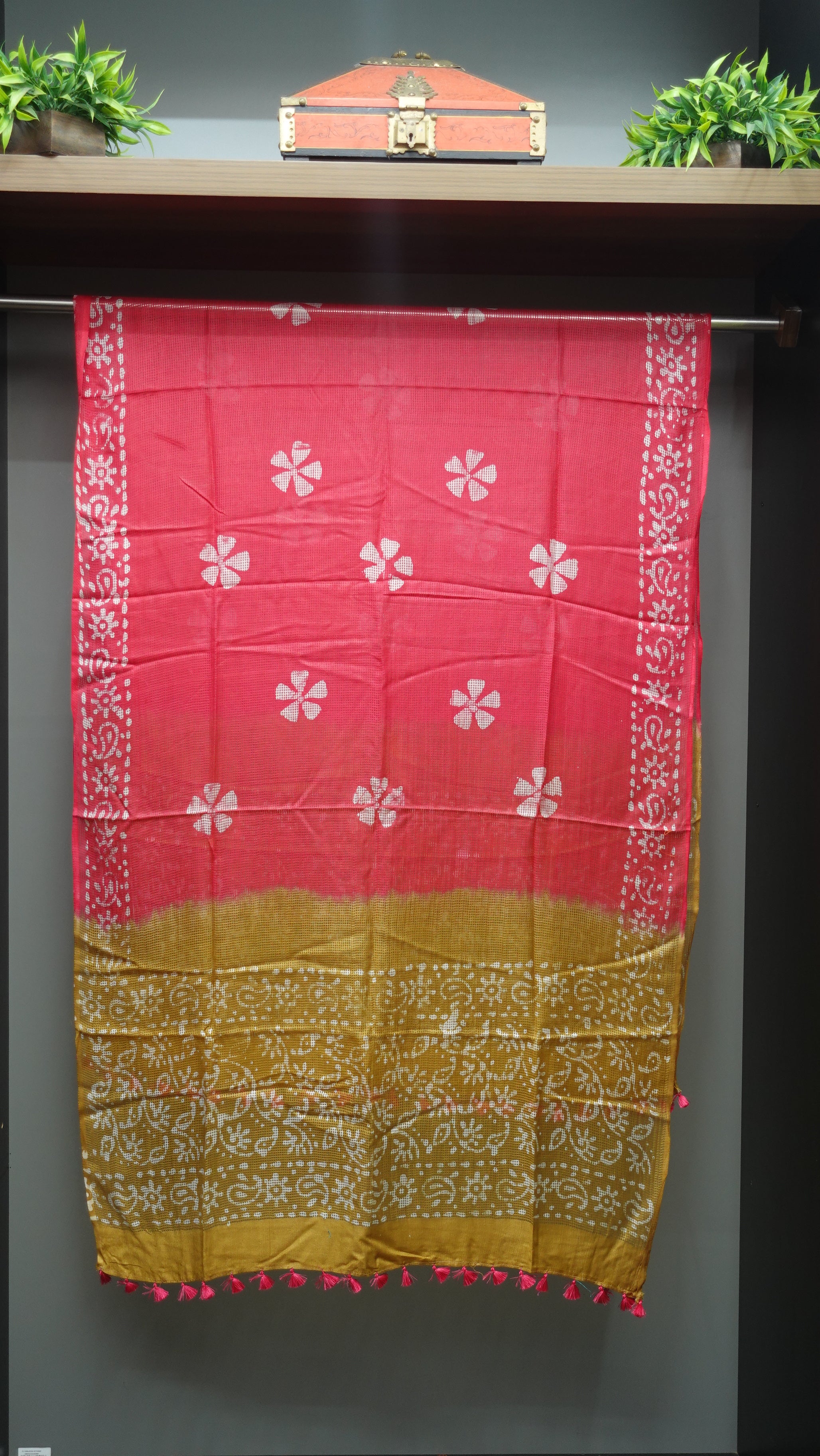 Muga Check Kota Dupatta |SS864