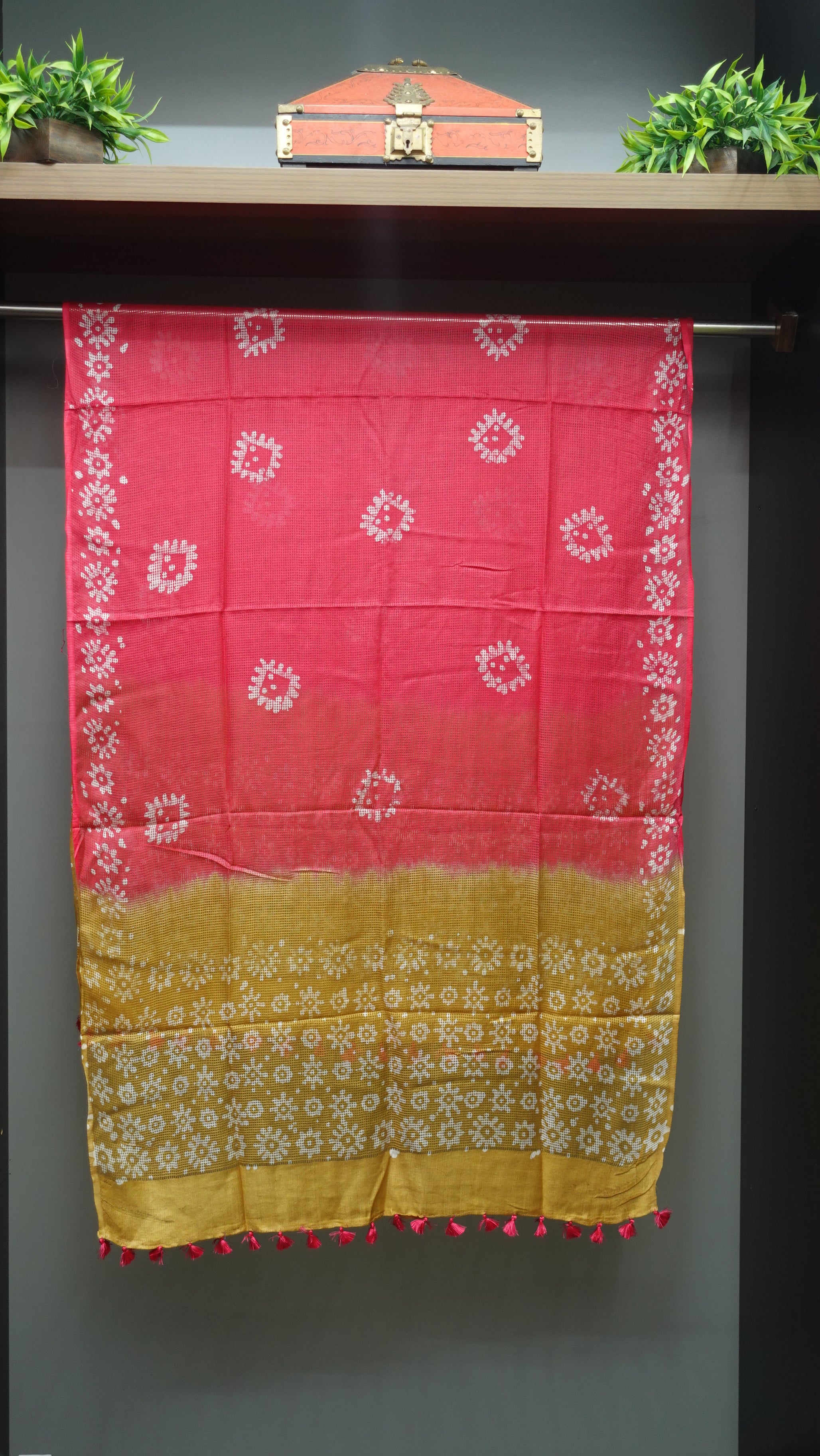 Muga Check Kota Dupatta |SS864