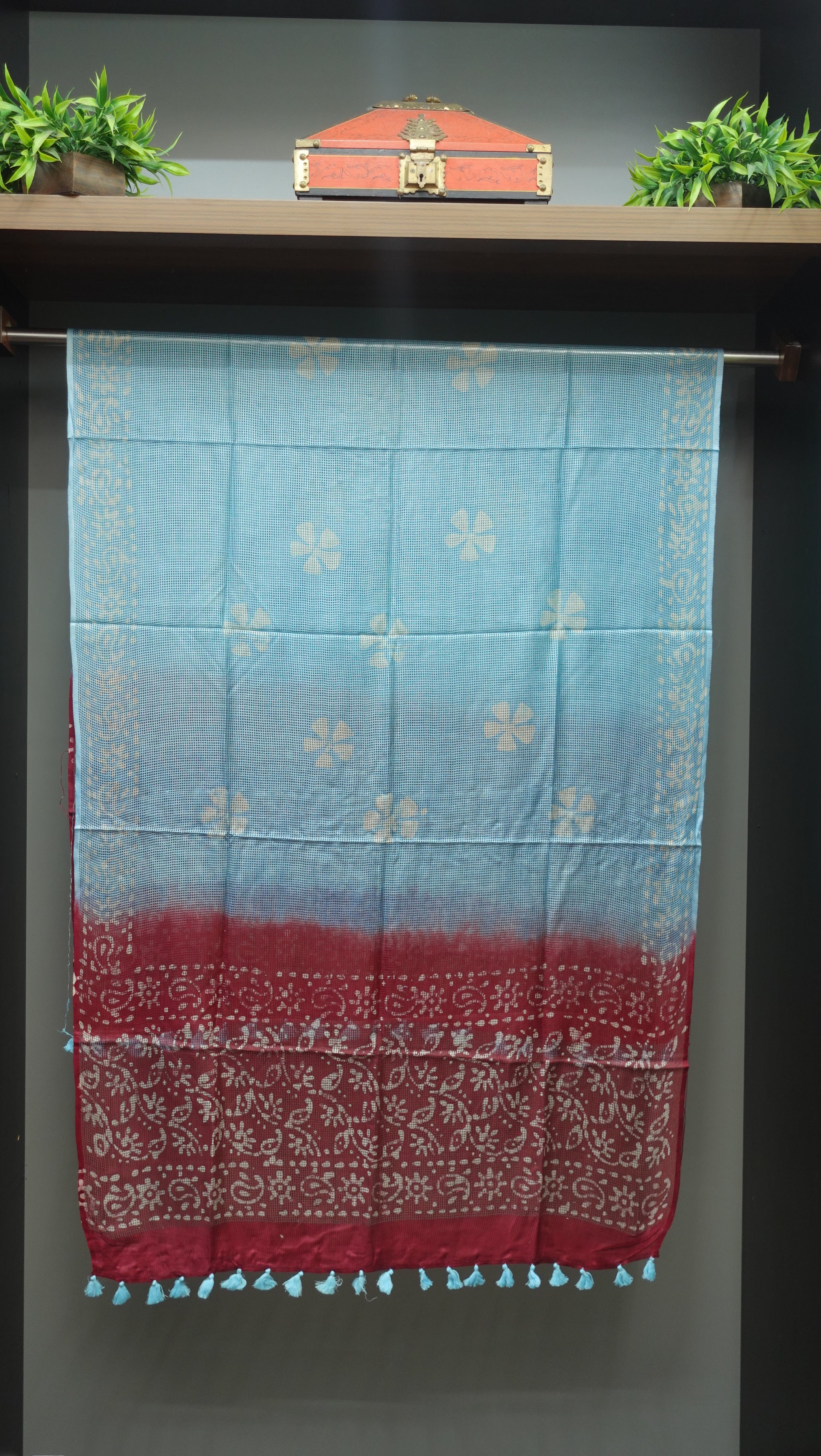 Muga Check Kota Dupatta |SS864