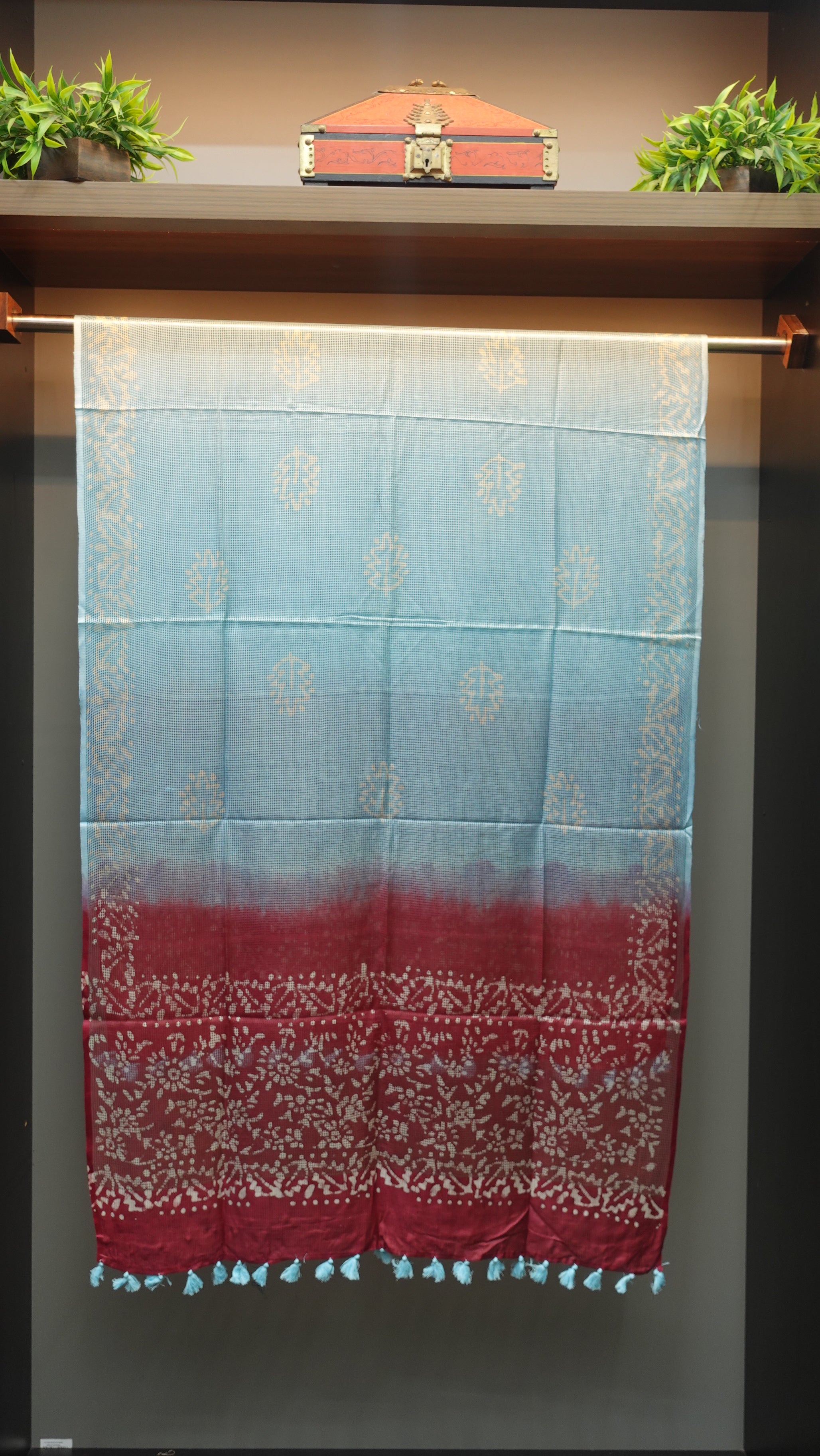 Muga Check Kota Dupatta |SS864