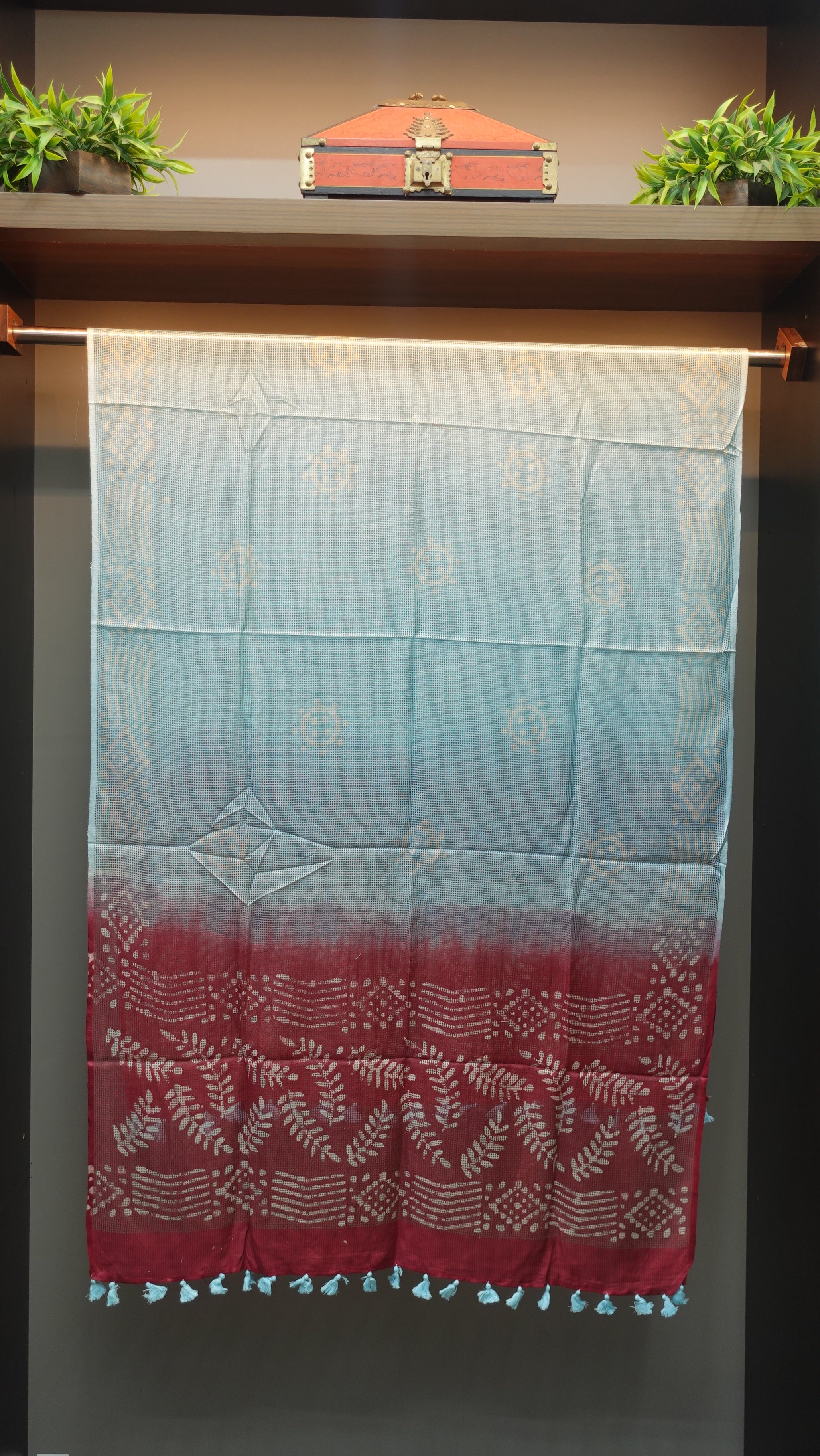 Muga Check Kota Dupatta |SS864