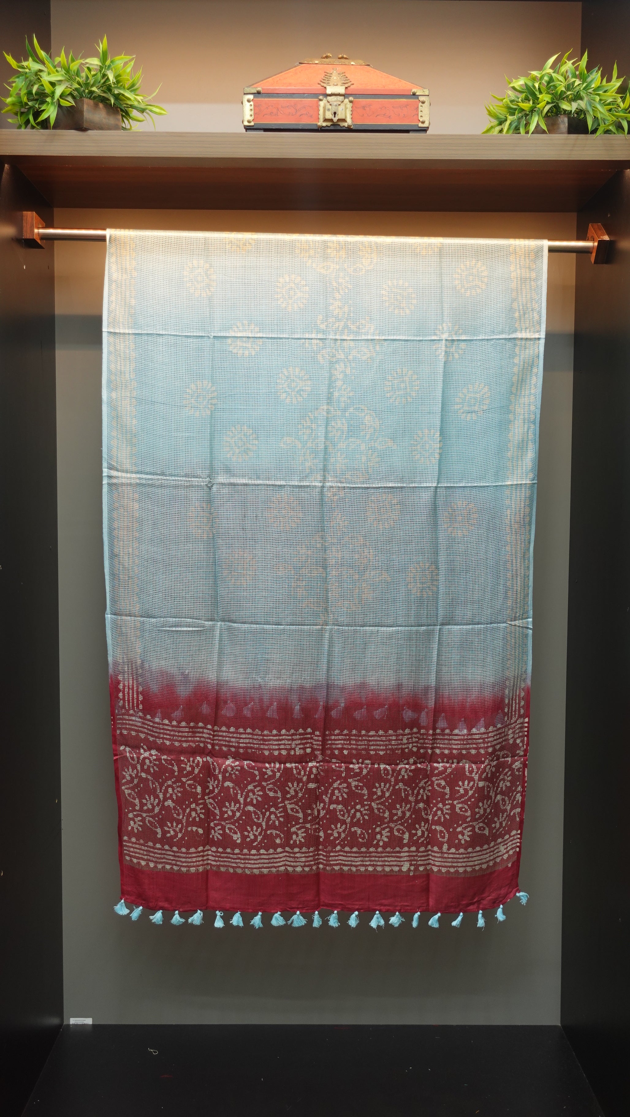 Muga Check Kota Dupatta |SS864