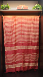 Staple Cotton Saree with Weave Pattern | MDS206