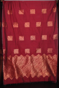 Copper Zari Cotton Silk Sarees | KRK151