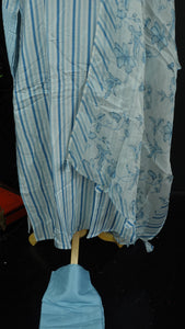 Blue colour semi stitched muslin salwar set | IO154