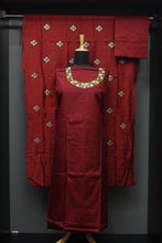 Hand Work Embroidered Semi Silk Salwar Sets | HY118