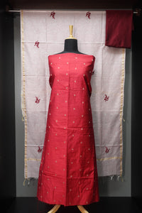 Chanderi Salwar Set with Weave Pattern | SS862
