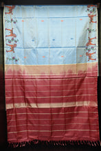 Screen Printed Banana Pith Silk Sarees (Vazhainaar pattu) | VR168