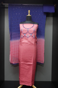 Embroidered Semi Silk Salwar Sets | HY111