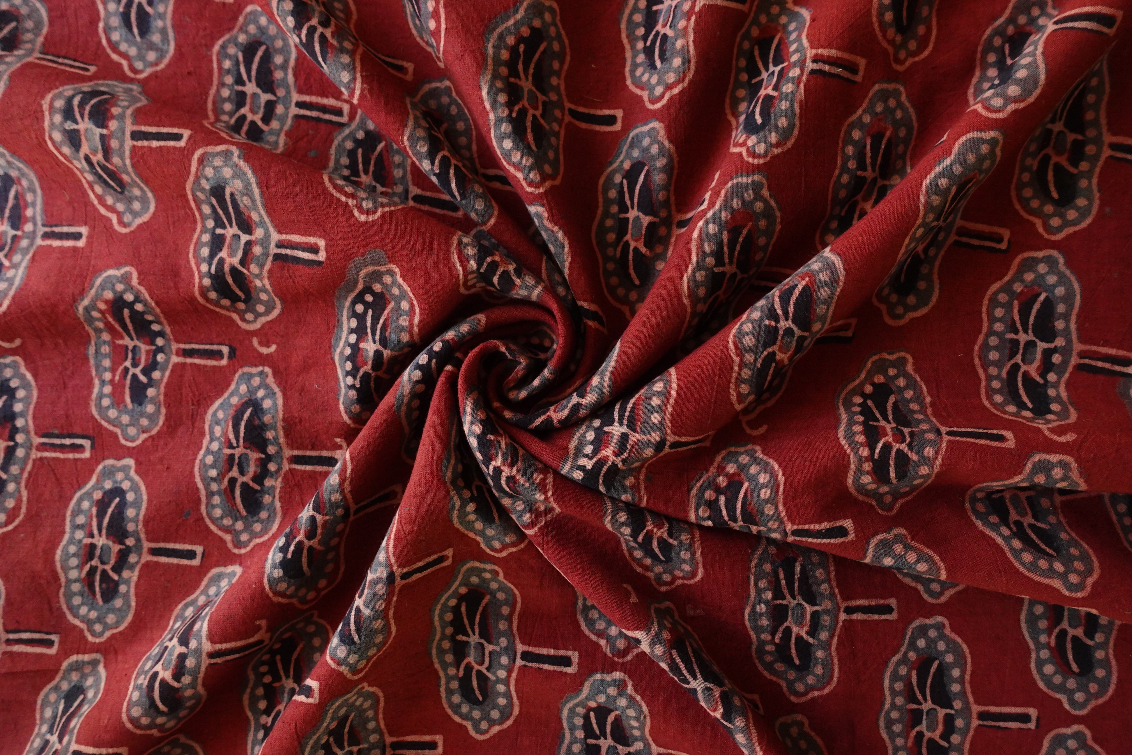 Ajrak Finished Un Stitched Kurta | DN315