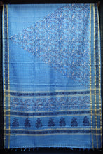 Block Printed Semi Silk  Organza Saree | ACT681