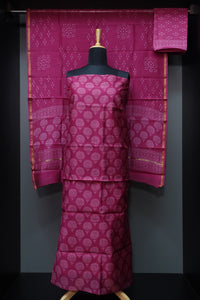 Batik Printed Chanderi Silk Salwar Sets | VFC250