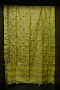 Embroidered Bhagalpuri Linen Finish Sarees | MRD254