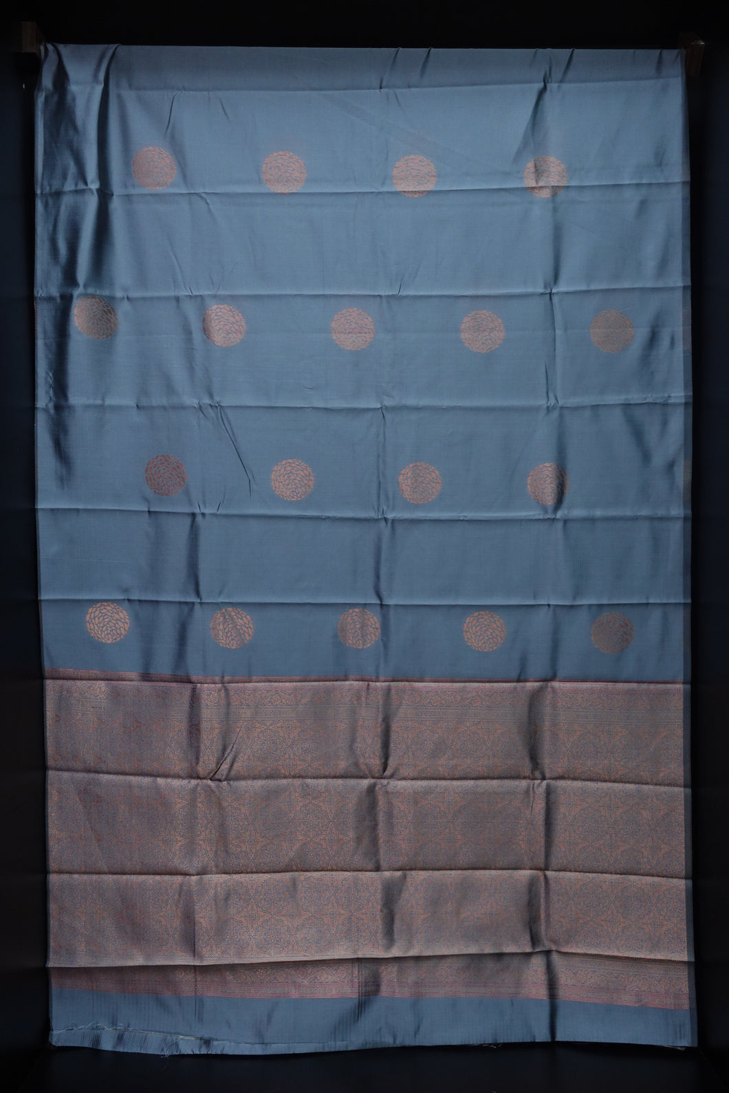 Semi Silk Sarees With Zari Weave Patterns | KT167