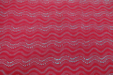 Bright Maroon Kantha Hand Embroidered Blouse Piece in Cotton Material | SA154