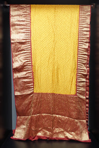 Traditional Bandhani-dyed Kanchipuram Sarees | BS101