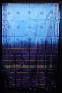 Banana Pith Sarees With Block Prints | VR175