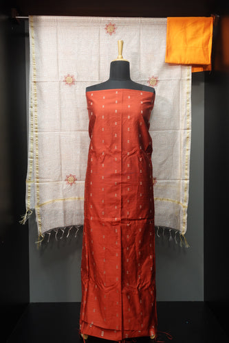 Butta Weaved Slub Chanderi Salwar Set | SS876