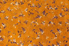 Orange Color Kantha Hand Embroidered Blouse Piece in Cotton Material | SA163