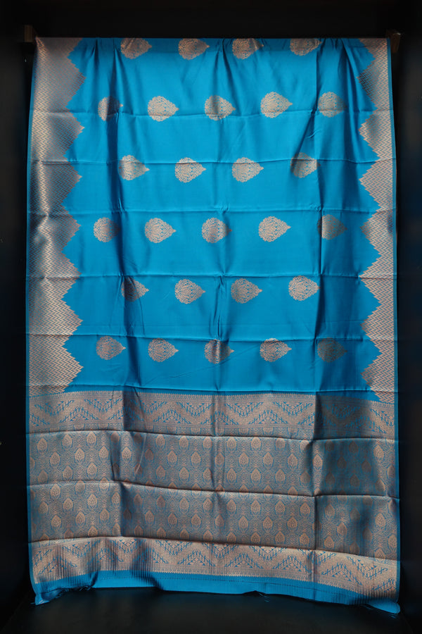 Semi silk saree with weave pattern | KT154