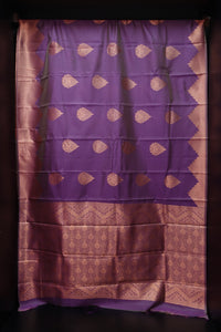 Semi silk saree with weave pattern | KT154